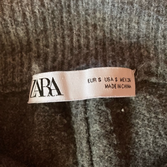 Zara Knit Jogger Pants Grey soft and cozy - Picture 5 of 5